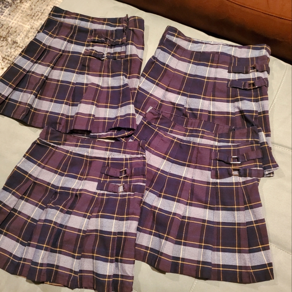 Girls lot french toast blue uniform skorts